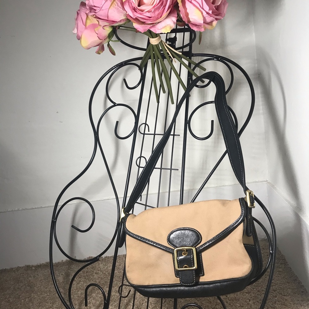 ☀️End of summer Sale☀️ Coach leather & canvas bag